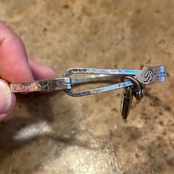Brighton Art & Soul "Joy to the World" Charm Silver Plated Bangle‎ Bracel… - Picture 5 of 9